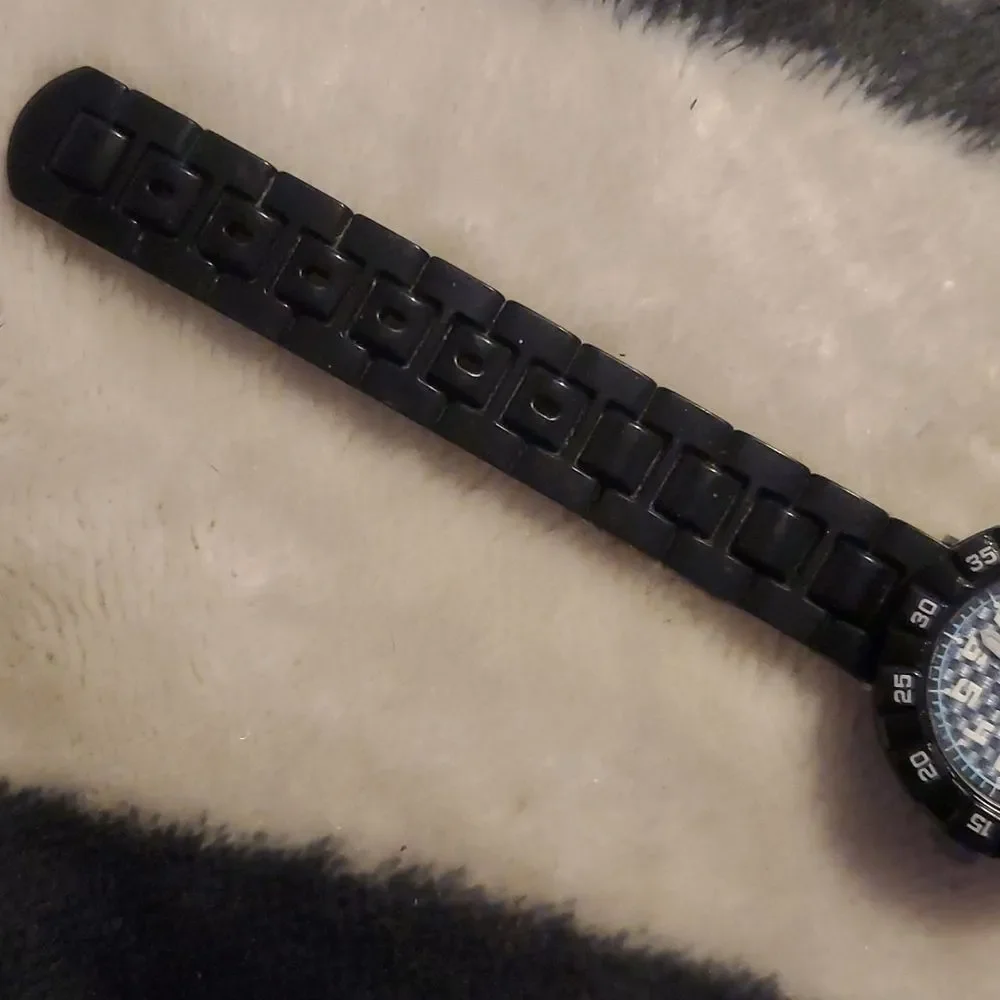 BLACK &‎ BLUE SWATCH FLIK FLAK WATCH ETA 2014